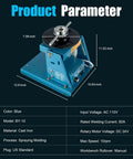 Zero Hassle Portable Rotary Welding Positioner With Smooth Two To Ten Rpm Control And Heavy Duty Three Jaw Chuck for easy welding.