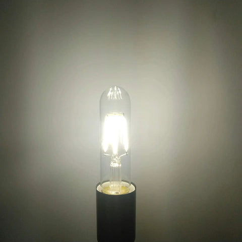 Vintage Edison Style LED Tube Bulbs T10 4000K Daylight 4W Dimmable With E26 Base 40 Watt Equivalent Clear Glass