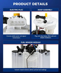 Electric Fuel Pump Assembly For 2011 To 2016 Chevrolet Cruze 1.4L Turbo showing electric plug and fuel sensor details.