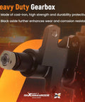Pro Grade Rock Solid Power Steering Gear Box Replacement For Toyota 4Runner 1989 1990 1991 And Pickup 1985 1986 278473 close-up with black finish.