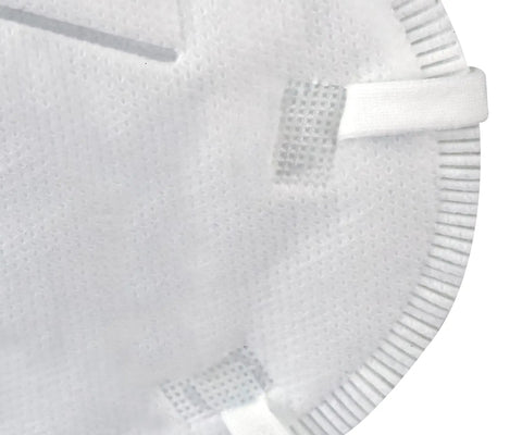 Close-up of DF300 H910P N95 Flatfold Disposable Respirator Box Of 50 showing material texture and strap detail