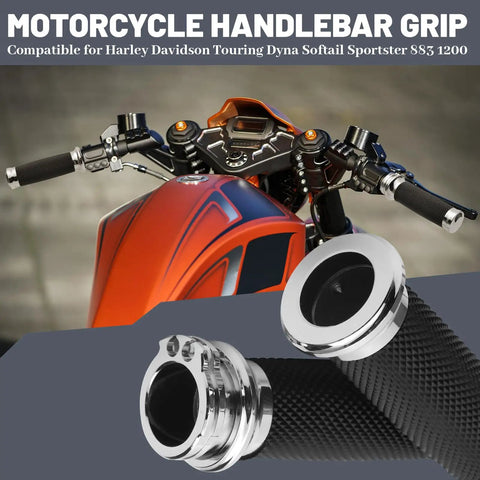 1 Inch Motorcycle Hand Grips With Cable Throttle For Harley Sportster Dyna Softail Street Glide 883 1200 Chrome Fits Most 1 Inch Handlebar Cruisers Easy Install Durable Rubber And Metal Construction