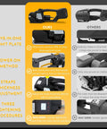 Cordless Electric Strapping Tool For Pet And Pp Straps Featuring Adjustable Tension Up To 3500N with five-in-one limit plate.