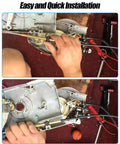 Installing 18Ft Marine Throttle And Shift Remote Control Cable Set Replacement 0173118 for Johnson Evinrude OMC BRP engines