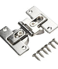 180 Degree Self Supporting Concealed Folding Hinge Set For Cabinets And Folding Tables Zinc Alloy Hardware Silver Finish with screws