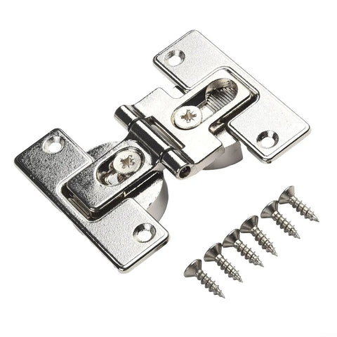 180 Degree Self Supporting Concealed Folding Hinge Set For Cabinets And Folding Tables Zinc Alloy Hardware Silver Finish with screws