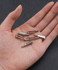 20 Piece Mini Snap Links M2 Thread Clip Self Locking Metal Clevis Clips For RC Planes And Electric Planes Wing Fixing Clips For DIY Props And Aerial Projects, metal clips in hand