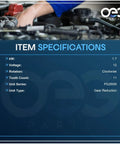 Beefed-Up Boat Starter SAEJ1171 PG260M Replacement Fits Mercruiser 3.0 Engines specifications