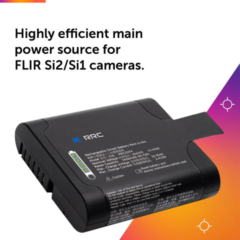Rechargeable Spare Battery For Si2 And Si1 Acoustic Imaging Cameras, Portable Li Ion Power Pack on colorful background