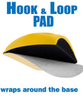 5 Inch Sanding Mouse Block With Hook And Loop Pad For Tight Spaces showing hook-and-loop wrapping pad detail