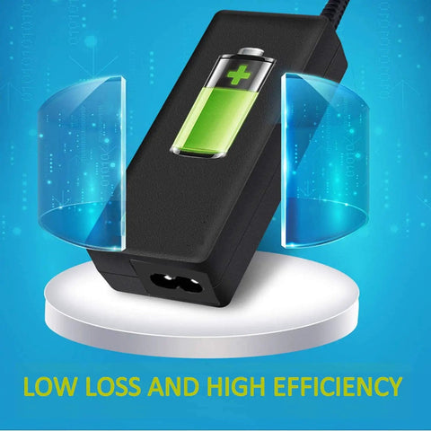 Workhorse 12V AC Adapter With 5A DC Power Cord Compatible With Atomstack A10 S10 X7 Laser Engraving Cutting Machine 60W charging cable displayed on a blue background.