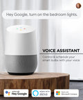 Voice assistant compatible with Smart White LED Bulb 60W Equivalent No Hub Needed Non Dimmable 3 Pack With Built In WiFi Voice Control