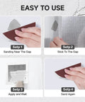 Step-by-step using 19 Piece Wall Repair Patch Kit With Aluminum Self Adhesive Patches For Small To Large Holes in drywall repair