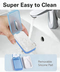 Pill Cutter With Removable Silicone Liner For Tiny And Large Pills No Fuss Sleek Pill Splitter easy to clean under faucet