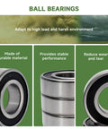 Heavy Hitter Six Pack Of 116 0720 Replacement Spindle Bearings For Riding Lawn Mowers shown in durable design for stable cutting performance.