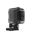 Side view of Dive Housing For HERO11 Black Mini - 60m Depth, Pressure-Resistant Case with Flat Glass Lens and Built-In Button.