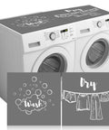 No Sweat Washer And Dryer Top Protector Covers 2 Pack Non Slip Absorbent Dust Proof Laundry Room Mats Quick Drying Appliance Pads For Kitchen Storage Classic Gray on washer.