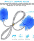 Flexible Drain Snake Kit, 3 Piece Stainless Steel Pipe Cleaners With Multiple Brush Heads, flexible dual-head cleaning brushes.