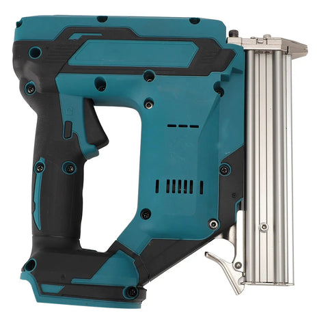 Heavy Duty Cordless Brad Nailer, 18V Battery Powered Nail Gun For Indoor Woodworking And Home Shop Tasks, Quick Release Nose With Adjustable Depth Controls For No Sweat DIY Projects