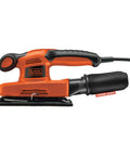 Badass Compact Electric Orbital Sander With Rugged Ergonomic Design And Turbo Spin Action to shred through rough timber.
