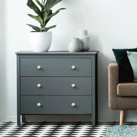 Dark dresser with 30 Pack Brushed Nickel Cabinet Pulls One And A Quarter Inch Kitchen Drawer Pulls And Door Handles For Dresser Modern Hardware Set