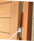Pro Grade Adjustable Hinge Wrench For Heavy Duty Doors And Furniture adjusting door hinge with precise gap tool installed
