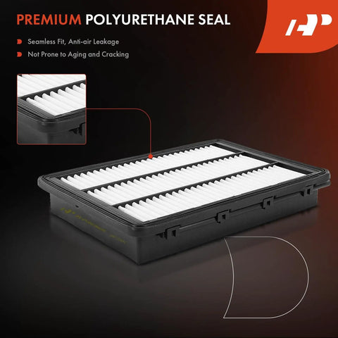 Engine Air Filter For Hyundai Tucson And Kia Sportage Rigid Panel showing premium polyurethane seal detail