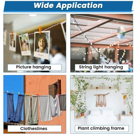 Top Shelf M6 Hook And Eye Turnbuckle 5 Pack For Cable Railings And Outdoor Fencing Heavy Duty Steel Hardware Easy Adjust Tensioner used for various applications like picture hanging and clotheslines.