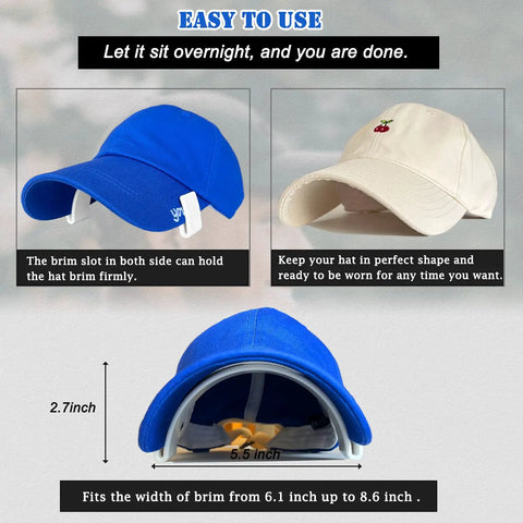 Hat Brim Bender Tool For The Perfect Curve Every Time Pro Grade Hat Curve Shaper With Secure Ear Grooves Fits Up To 8 Inch Brim Width