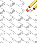 Dual Size Wave Shape Plastic Welding Staples Set, 1000Pcs, 500 Of 0.6mm And 500 Of 0.8mm For ABS Plastic Bumper Repairs And DIY Car Fixes