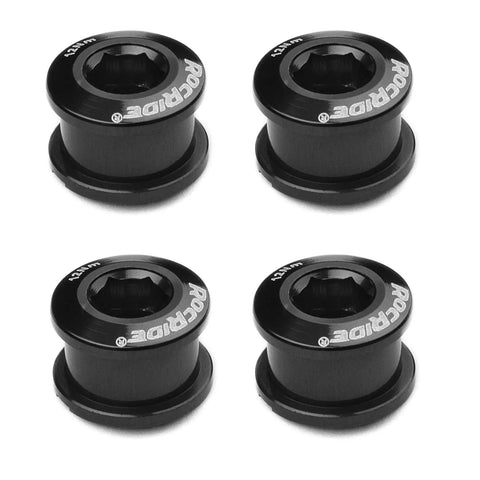 Set of black bolts for Narrow Wide Chainring 104 BCD For 9 Speed 10 Speed 11 Speed With 4 Bolts Lightweight 7075 T6 Aluminum 40g