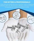Hands holding Beefy All In One Metric Machine Screw Kit With M2 M3 M4 M5 Countersunk Hex Socket Screws Nuts Washers 3360 Piece Set