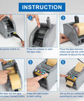 Step-by-step use of All In One Ribbon Cutter Machine With 999mm Max Cut Length, Hands Free Auto Feed And Manual Control.