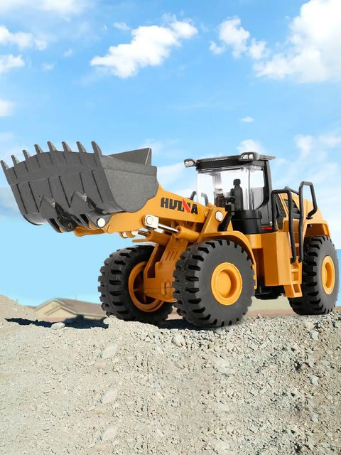 Realistic Mechanical Loader Toy For Kids One Fiftieth Scale Skid Steer Loader Model Wheeled Construction Vehicle With Arm Digging