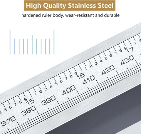 Digital Caliper Measuring Tool 0-800mm/31.5 Inch Range, ±0.06mmaccuracy Electric Micrometer Caliper stainless steel ruler detail.