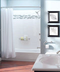 Bathroom with 24 Inch Bathroom Grab Bar With Towel Bar In Brushed Nickel Built To Last Heavy Duty Safety Rail Holds Up To 500 Lbs Visible Near Shower