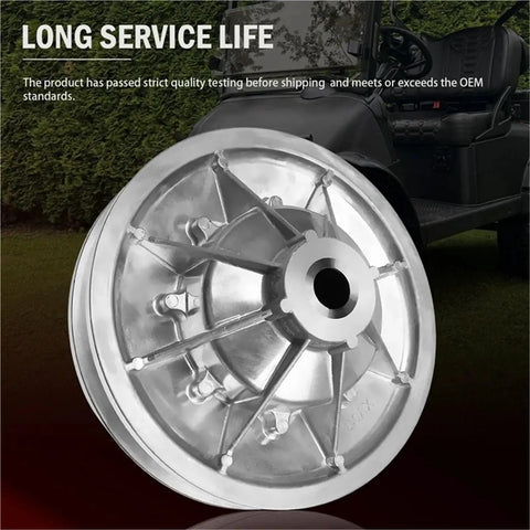 Gas Golf Cart Clutch Kit For 4 Cycle 1991 Up And 2 Cycle 1989 1994 36 Degree Secondary Rear Driven Clutch Replacement on grass background