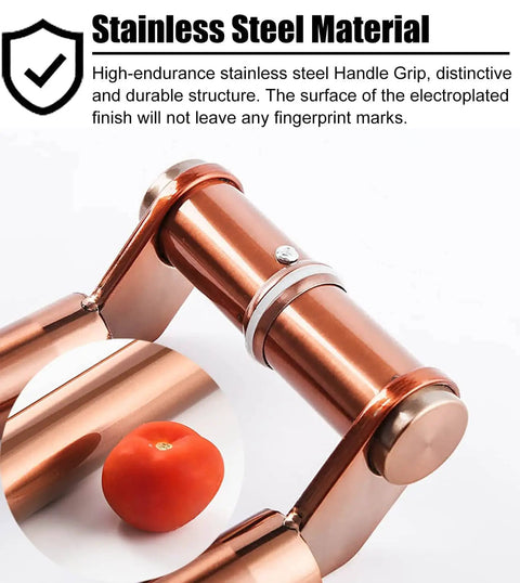 Close-up of Hotel Hall Glass Door Handle With Modern Round Metal Push Pull Design Rose Gold Finish Durable 304 Stainless Steel