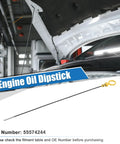 Engine Oil Level Indicator Dipstick Gauge Replacement Fits Chevrolet Cruze 2011 2015 Sonic 2012 2015 Trax 2015 Buick Encore 2013 2015 1.4L 4 Cylinder OE 55574244 shown being used in engine bay