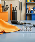 Top Notch Stainless Steel Needle Grease Fitting Kit For Rigs And Farm Jobs Stops Leaks With High Pressure Hydraulic Connectors Good For Heavy Duty Tractors And Construction Sites So You Get Grimy Work Done Without Hassle Or Rust, three steel fittings on workbench