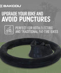 26x4 Heavy-Duty Fat Tire Tube With Military-Grade Butyl Rubber, Schrader Valve, 3.5mm Thickness next to text on display