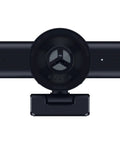 Premium 1440P 60 Fps Webcam With Lightning Fast Auto Focus For Seamless Streaming And Dope Video Calls Straight Up Game Changer USB plug and play camera in black top view.