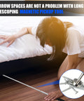 Extendable Telescoping Magnetic Pick Up Tool With 31 Inch Reach And Extra Strong Magnet For Quick Grabs In Tight Spaces, 30 Lb 40 Lb And 80 Lb Pull, A Must Have Gift For Men used under a bed to retrieve metal screws.