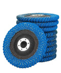 Premium Angle Grinder Polishing Flap Disc For Woodworking And Metal Sharpening 5 Inch 125mm stacked blue sanding wheels