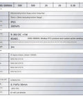 High Precision Six Dimensional Force Sensor For Industrial Robot Manipulator technical specifications on a data sheet.