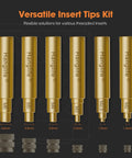 Heat-Set Insert Tips For Threaded Inserts M2 To M6 No-Fuss Soldering Iron Tips For 3D Printing Easy Install And Clean Finish