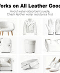 White Leather Repair Kit And Recoloring Balm Dye For Scratches, Fading, And Wear - Compatible with various white leather goods