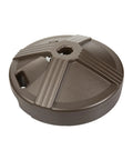 Fillable Bronze Patio Table Umbrella Base Built To Last And Heavy Duty With 3 Point 5 Pound Weight Fits One To One And A Half Inch Poles