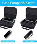 Open view of Hard Travel Case For Anker 25,000mAh 165W Power Bank And Prime 26,250mAh 140W USB C Laptop Charger showing compatibility