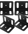 Beefy Heavy Duty L Shape Iron Corner Bracket Set 4 Pieces Right Angle Shelf Braces For Wood Shelves And Bed Frames Versatile Metal Support